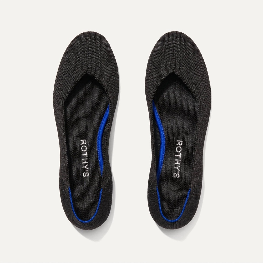 Rothy's the flat solid black